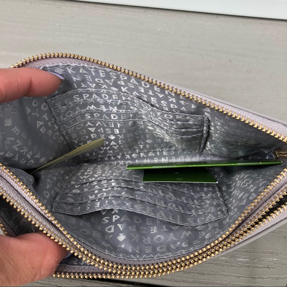 Kate Spade “leoni” nylon double zip wristlet - Picture 4 of 8